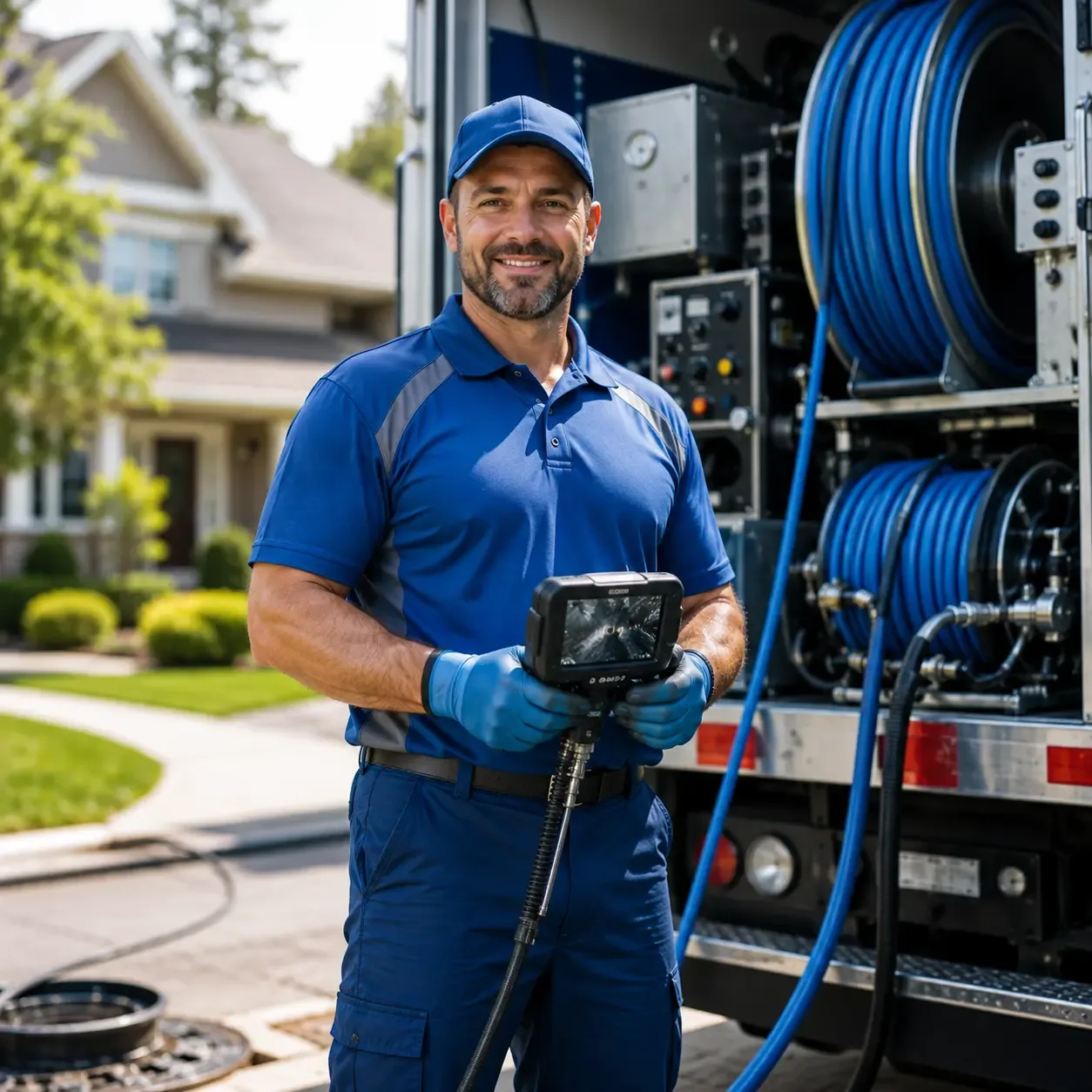 Local outdoor drain cleaning specialists in Evart, MI